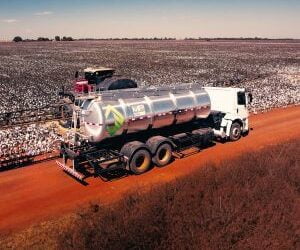 Tanque de abastecimento otimiza deslocamentos de maquinários em fazenda mato-grossense