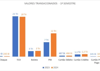 Transações feitas com Pix crescem 61% no primeiro semestre do ano