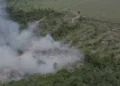 Fumaça de incêndios cobre o céu do Brasil