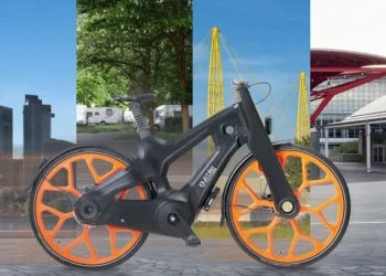 Bicicleta de plástico reciclado é composta por mais de 50% de plásticos descartados nos oceanos