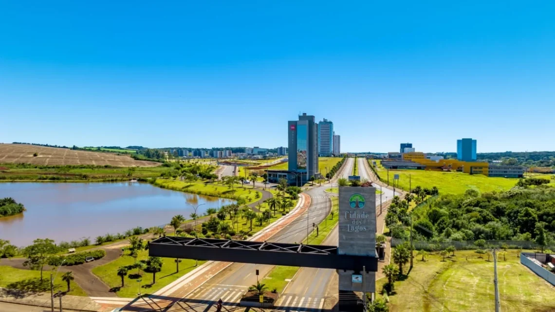 Cidade dos Lagos, em Guarapuava. Imagem: divulgação