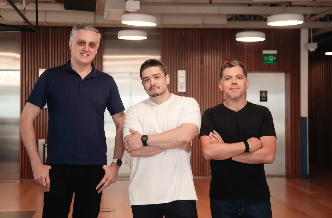 Leandro Casella (CEO), André Takitani (CTO) e Marcelo Tavano (COO)
Divulgação