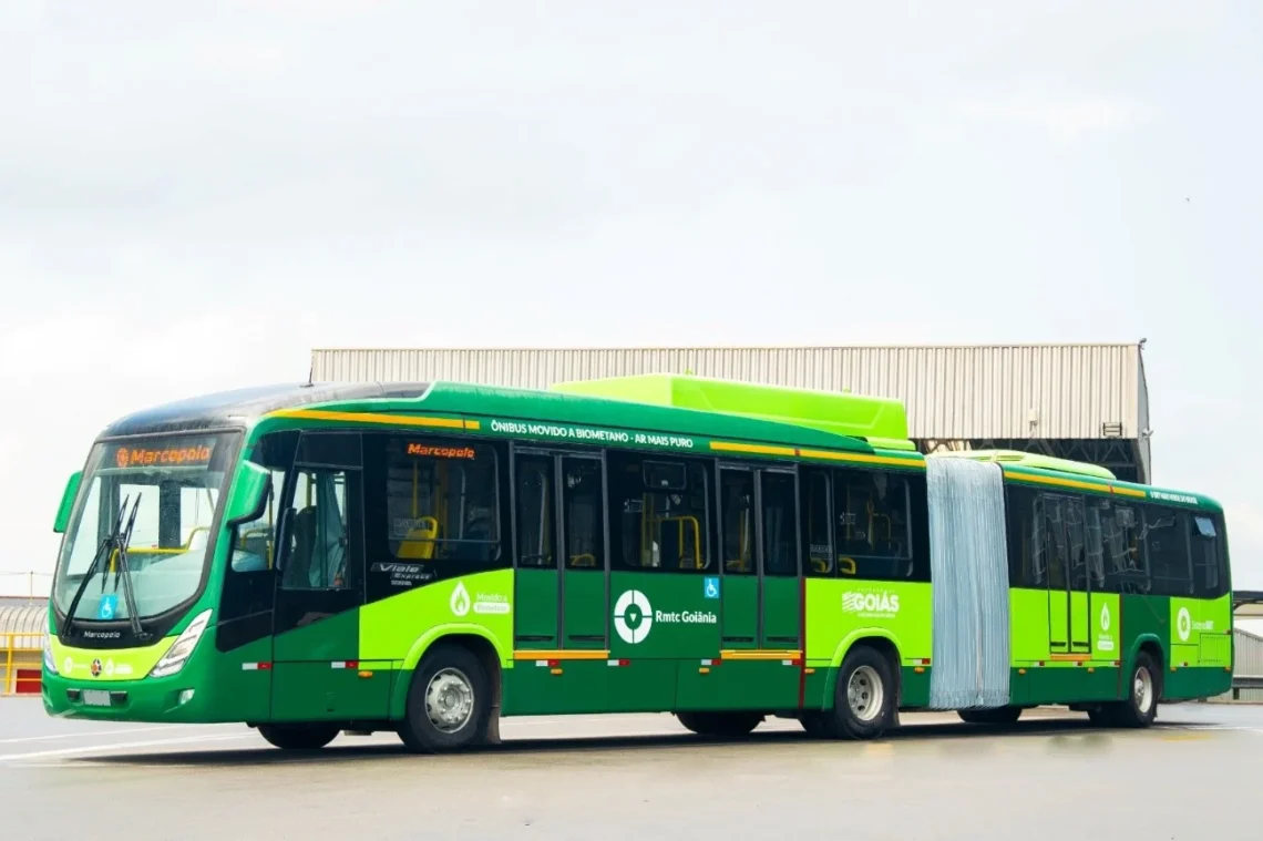Ônibus articulado movido a biometano
Marcopolo