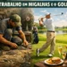 O TRABALHO EM MIGALHAS E O GOLF.