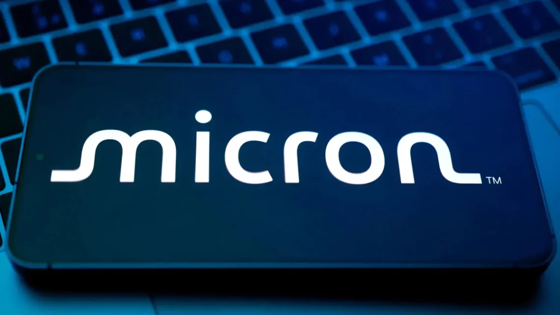 Logo da Micron aparece nesta ilustração feita em 25 de agosto de 2025. REUTERS/Dado Ruvic/Illustration/File Photo